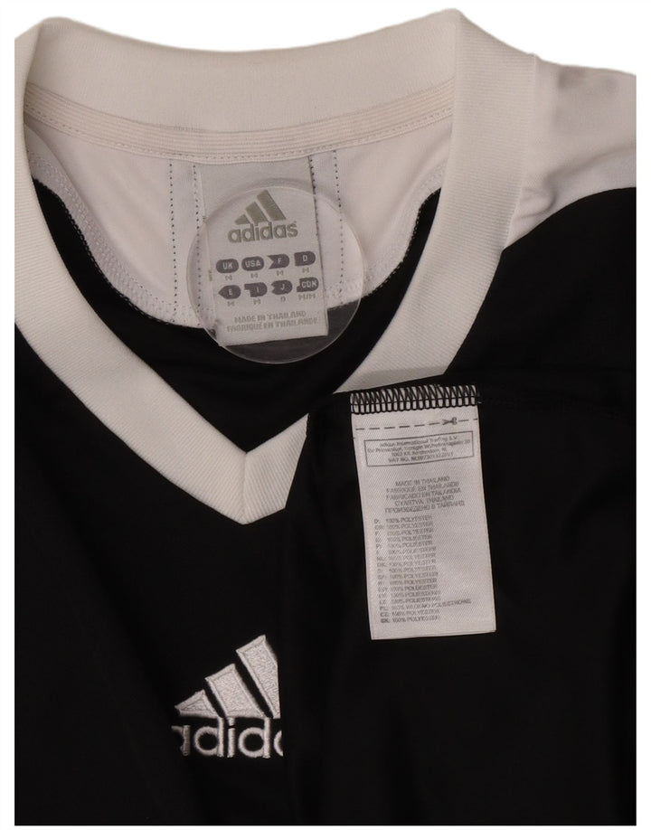 Tricou Adidas Climalite pentru bărbați Top Mediu Negru Poliester Colorblock
