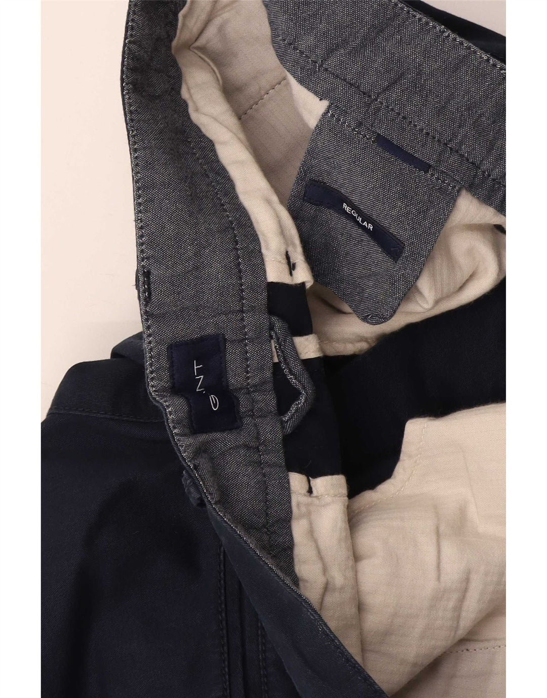 Pantaloni chino obișnuiți pentru bărbați Gant L36 L31 bleumarin