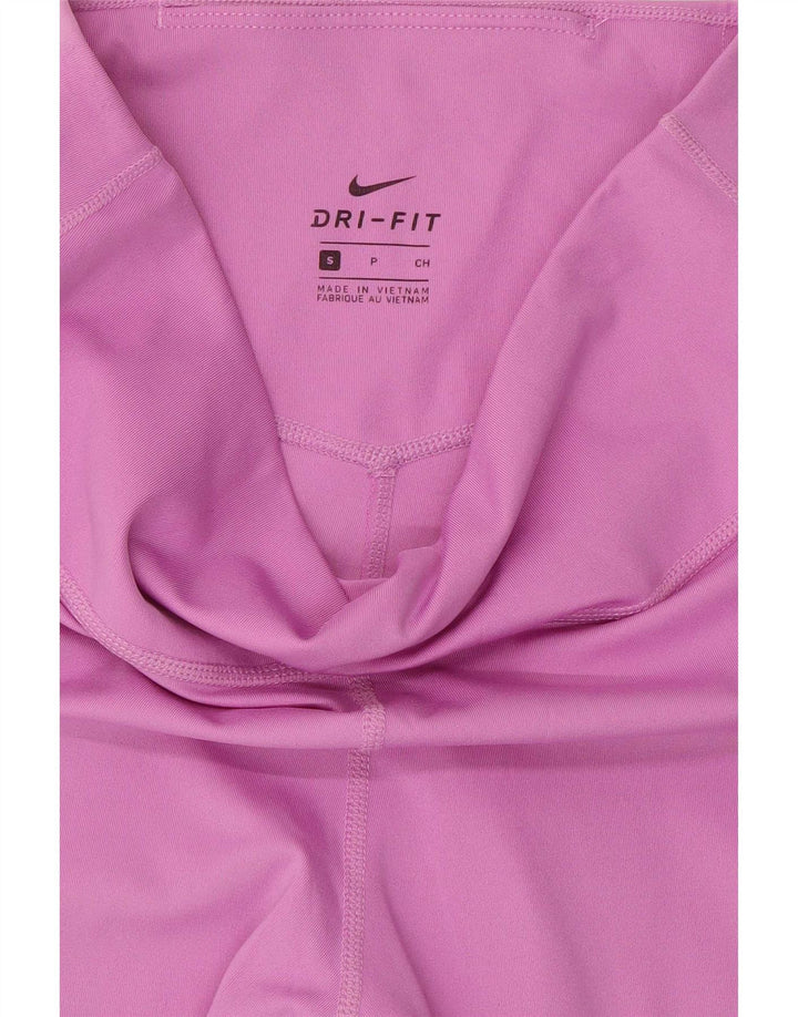 Leggings Nike Dri Fit Graphic pentru femei UK 8 Small Pink