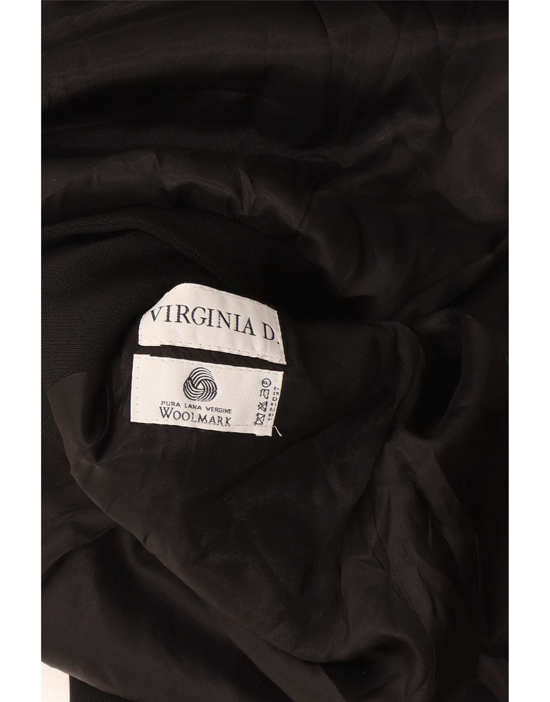 Jachetă vintage pentru femei cu paragate cu 4 nasturi, UK 14, negru mediu