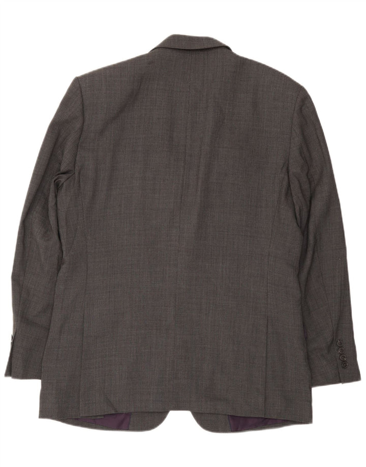 Jachetă pentru bărbați Marks & Spencer, cu 2 nasturi, cu ajustare normală, UK 42, mare, gri