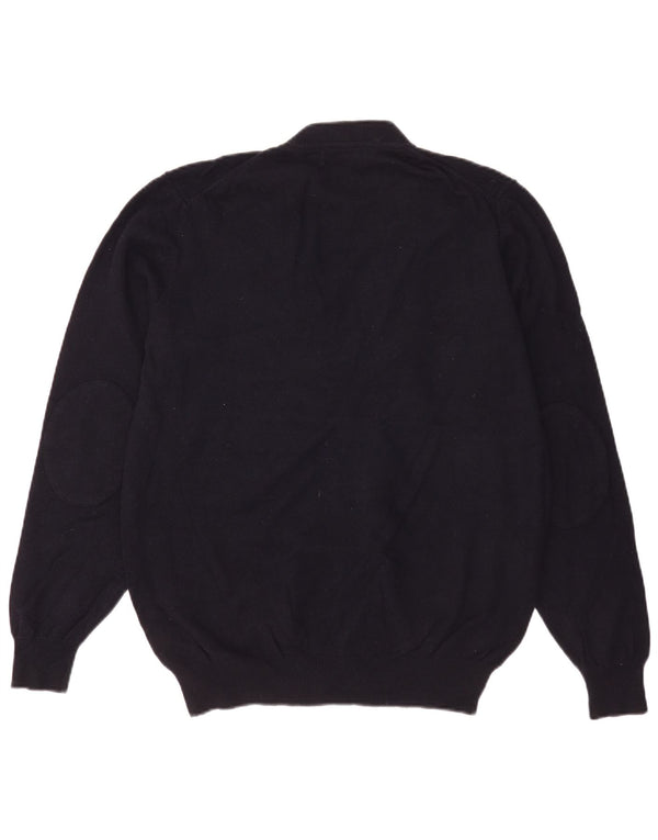 Pulover cardigan pentru bărbați Massimo Dutti XL Lână bleumarin