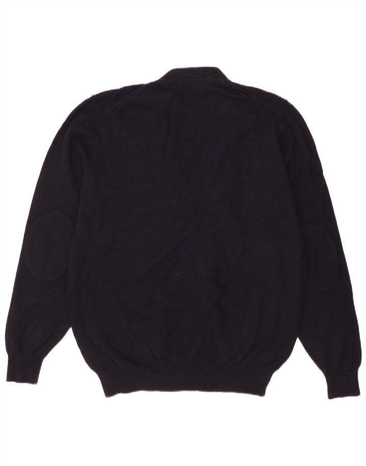Pulover cardigan pentru bărbați Massimo Dutti XL Lână bleumarin