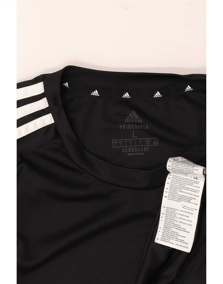 Tricou pentru bărbați Adidas Aeroready Top mare poliester negru