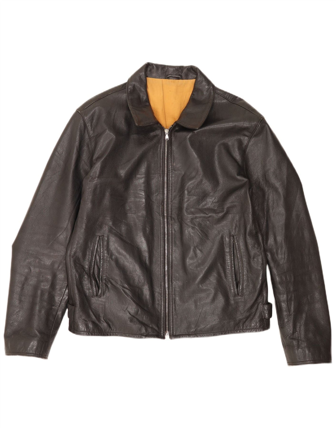 Jachetă de piele pentru bărbați Protagonist UK 40 Large Black