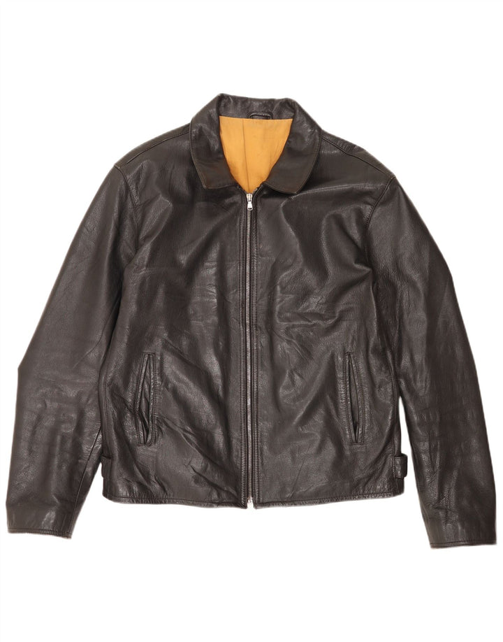 Jachetă de piele pentru bărbați Protagonist UK 40 Large Black