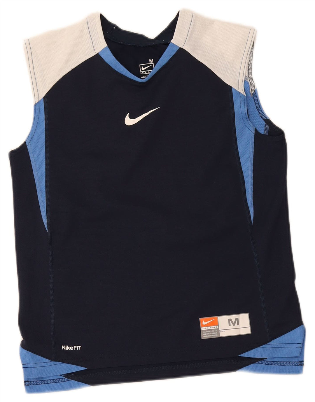 Vestă grafică Nike pentru băieți Top 10-11 ani, mediu, bleumarin, color block
