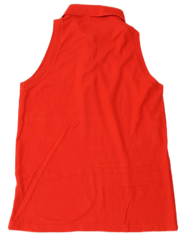 Tricou polo fără mâneci pentru femei FILA IT 46 mare bumbac roșu