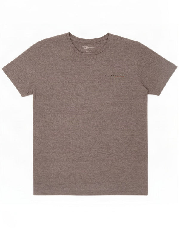 Tricou Jack & Jones pentru bărbați, cu croiala obișnuită Top mare, gri bumbac cu pete