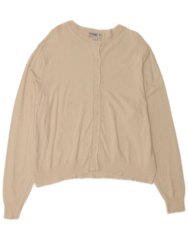 Pulover cardigan pentru femei Marks & Spencer UK 18 XL Bej viscoză
