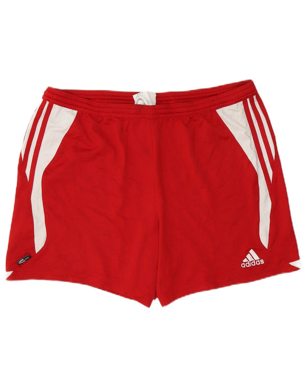 Pantaloni scurți sport Adidas Climalite pentru bărbați, XL, roșu, poliester color bloc