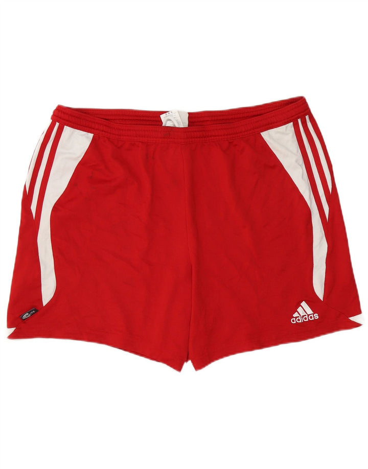 Pantaloni scurți sport Adidas Climalite pentru bărbați, XL, roșu, poliester color bloc