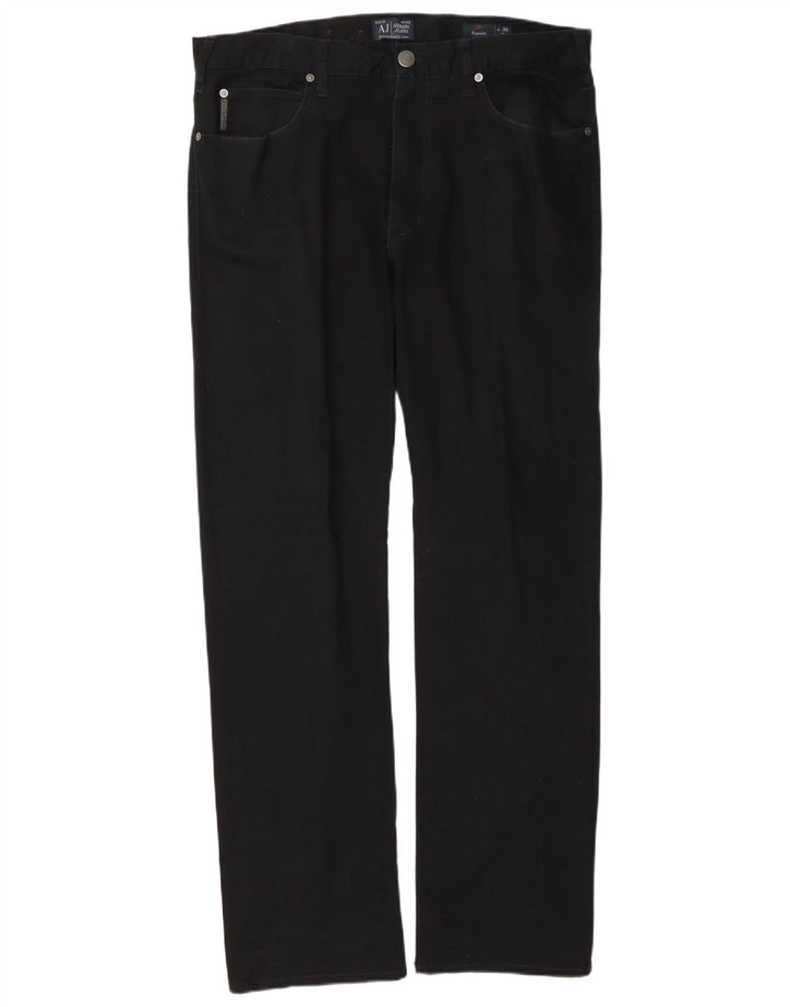 Blugi drepti pentru bărbați Armani W36 L34 Bumbac bleumarin