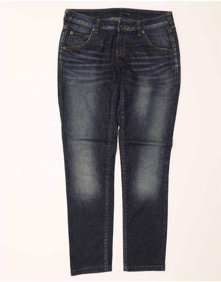 CALVIN KLEIN Womens Slim Jeans W30 L30 Blue