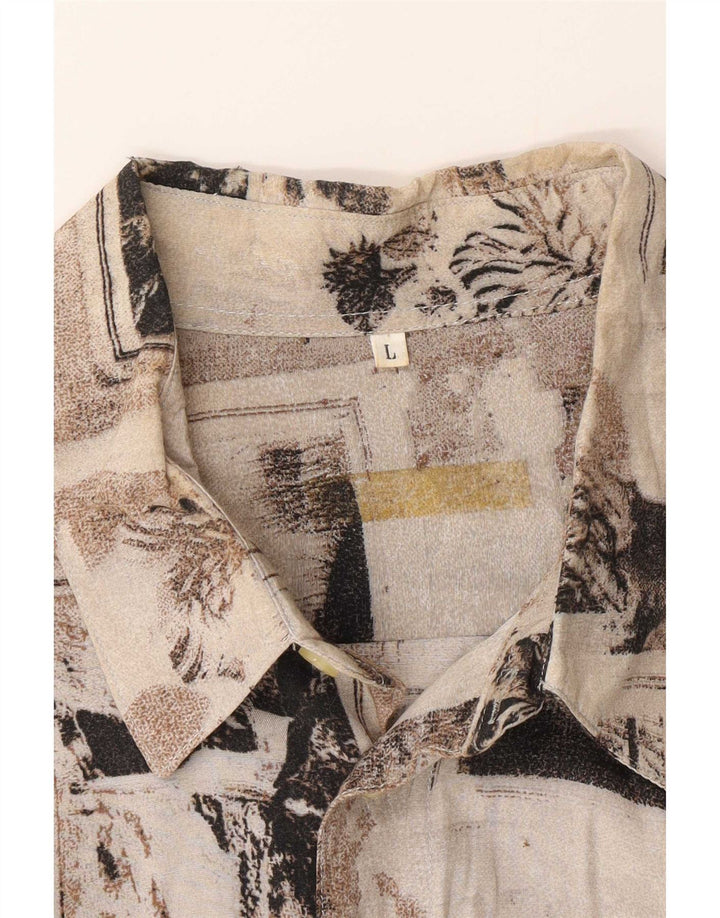 Cămașă Vintage bărbați mare, multicoloră, florală