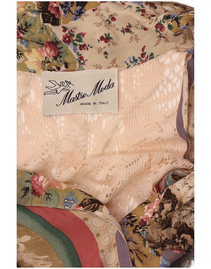 MASTRO MODA Rochie cămașă pentru femei UK 12 Medium Multicolor Floral