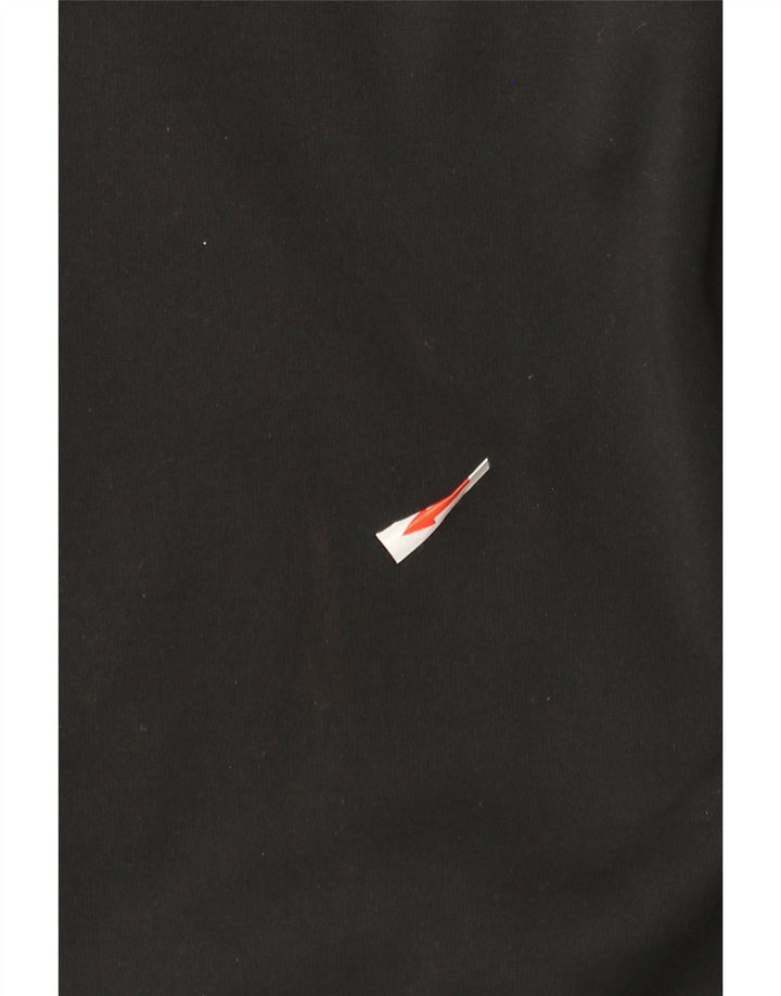 Pulover Nike pentru bărbați Dri Fit, cu fermoar, poliester mic, negru