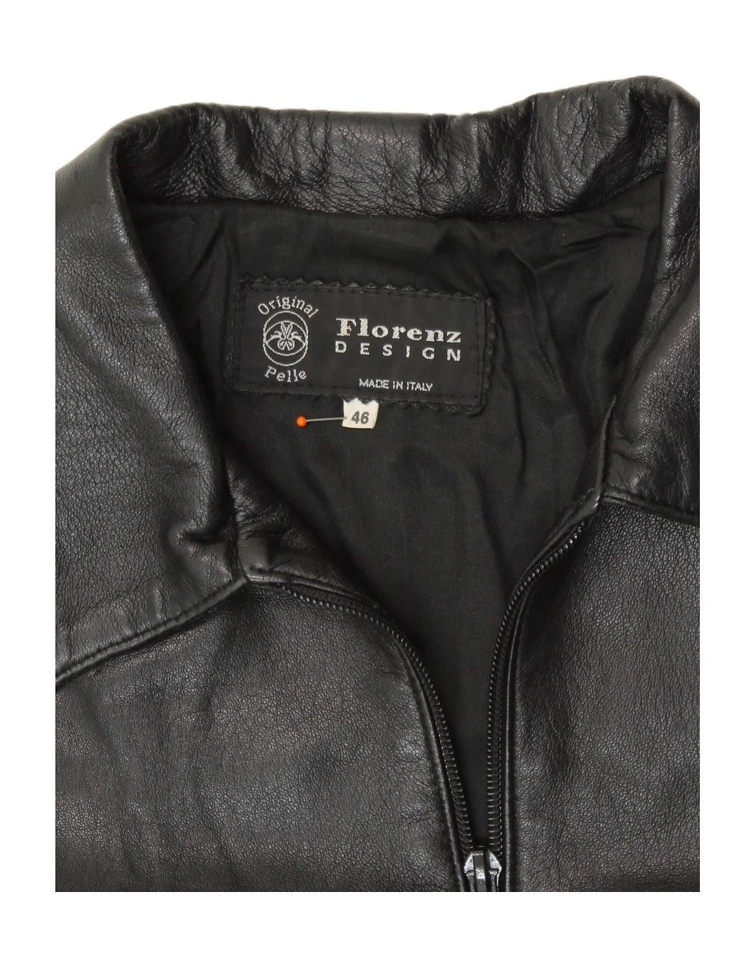 VINTAGE Womens Leather Jacket IT 46 Large Black Leather Vintage Vintage and Second-Hand Vintage from Messina Hembry 