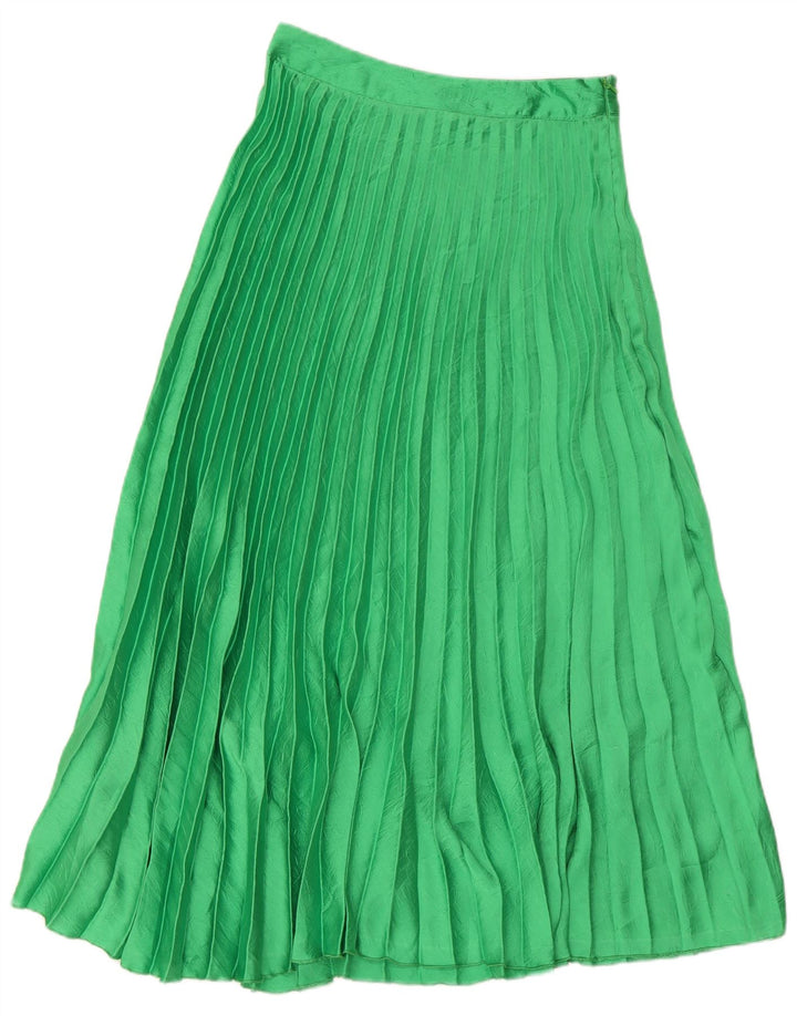 Fusta Maxi Pliată Femei Zara Mic W26 Verde