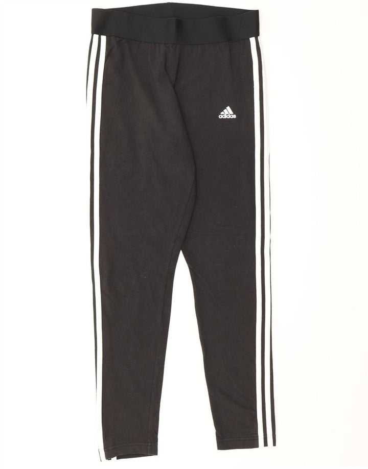 Leggings pentru femei ADIDAS UK 12/14 bumbac mediu negru