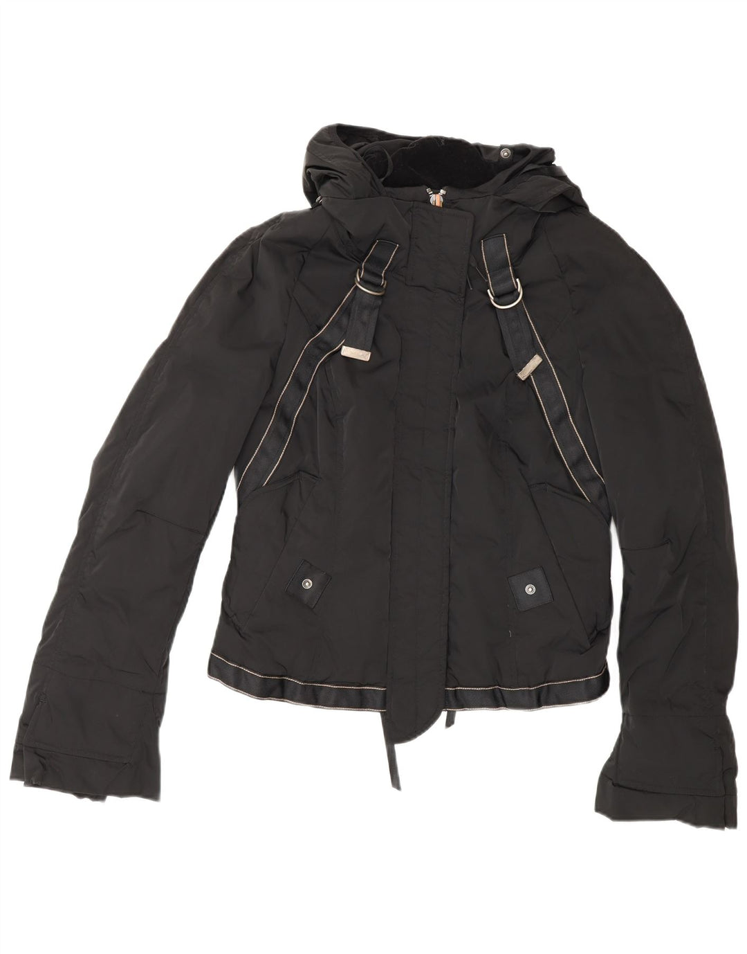 Jachetă căptușită cu glugă pentru femei Marithe Francois Girbaud IT 42 Medium Black