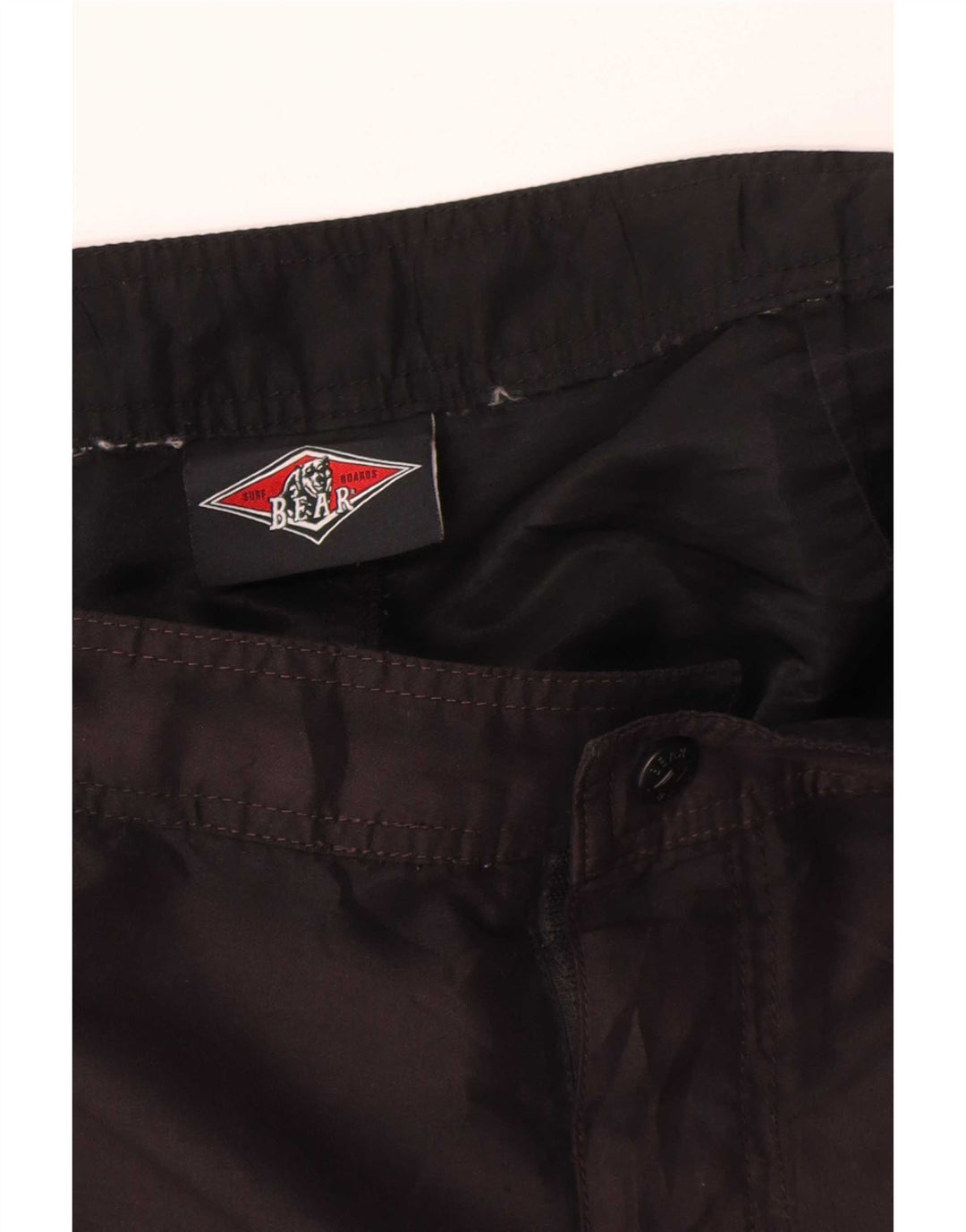 Pantaloni scurți de înot pentru bărbați Bear, medii, negru, color block