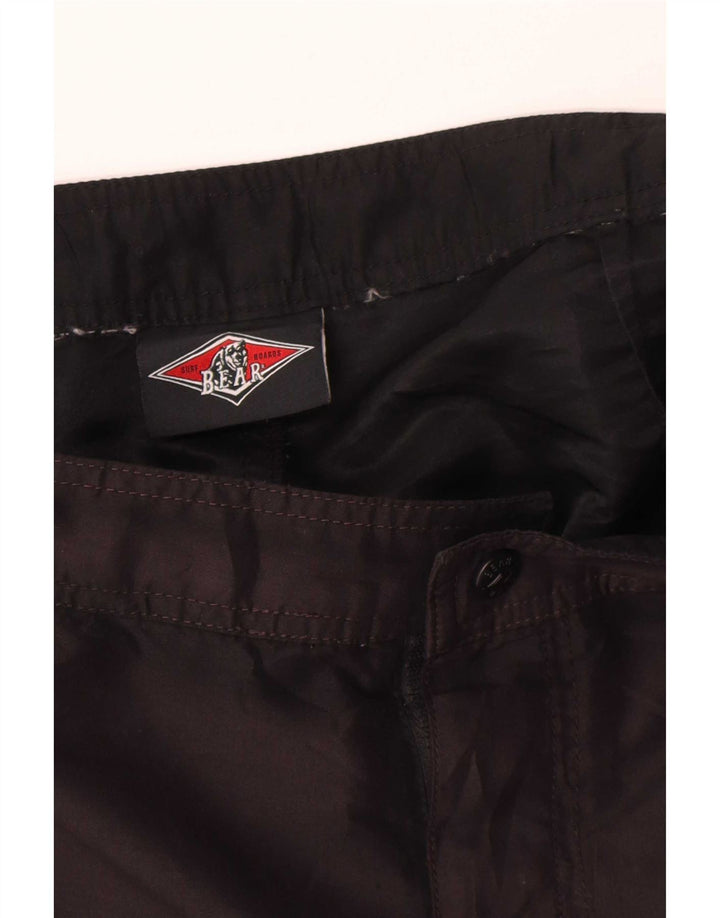 Pantaloni scurți de înot pentru bărbați Bear, medii, negru, color block