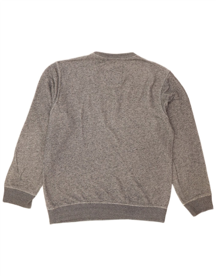 Crew Clothing Hanorac pentru bărbați Pulover Medium Gri bumbac cu pete