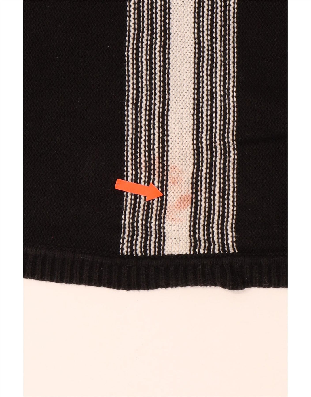 Pulover pentru bărbați CALVIN KLEIN, cu gât de barcă, din bumbac cu dungi negre medii