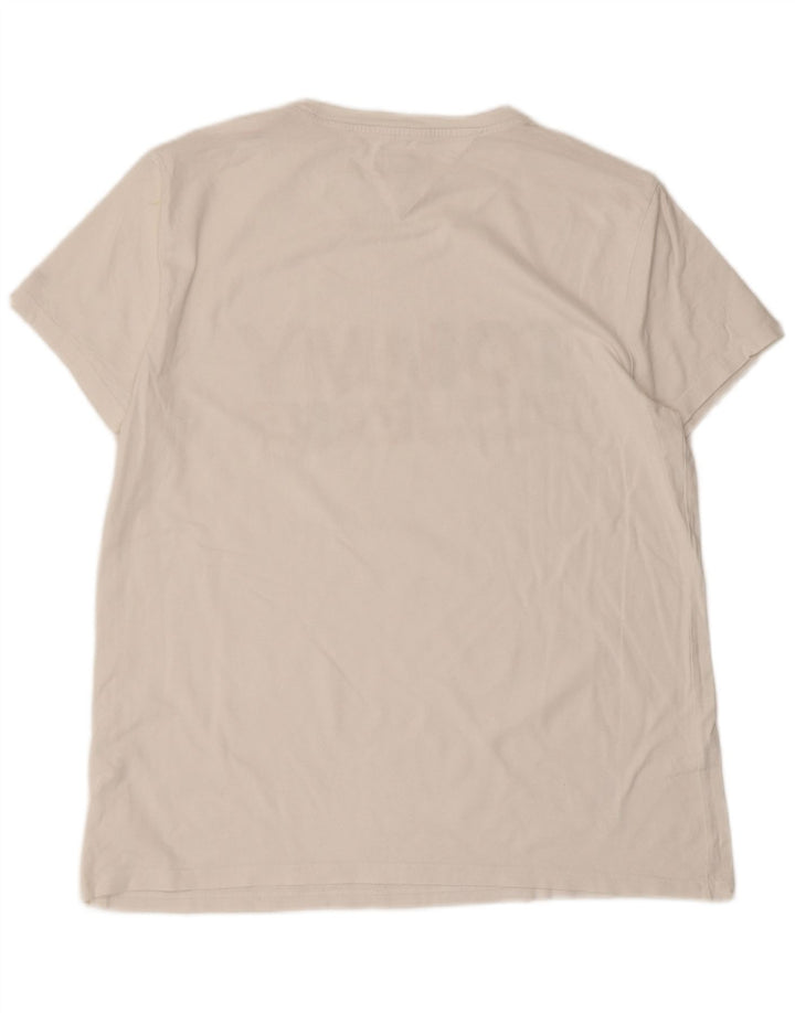 Tricou grafic Tommy Hilfiger pentru bărbați Top mare alb