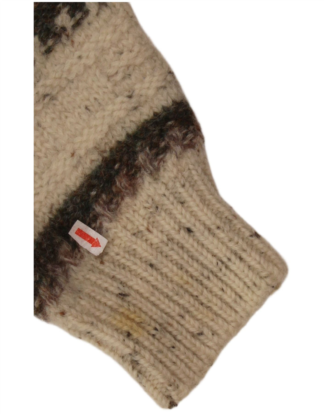 SERGIO TACCHINI Pulover pentru femei cu decolteu rotund UK 16 mare, bej, cu dungi