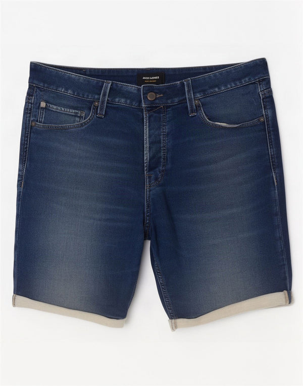 Pantaloni scurți din blugi Jack & Jones pentru bărbați, mari W34, bumbac albastru