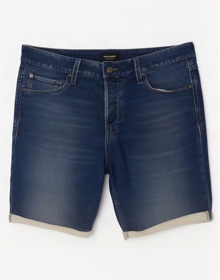 Pantaloni scurți din blugi Jack & Jones pentru bărbați, mari W34, bumbac albastru