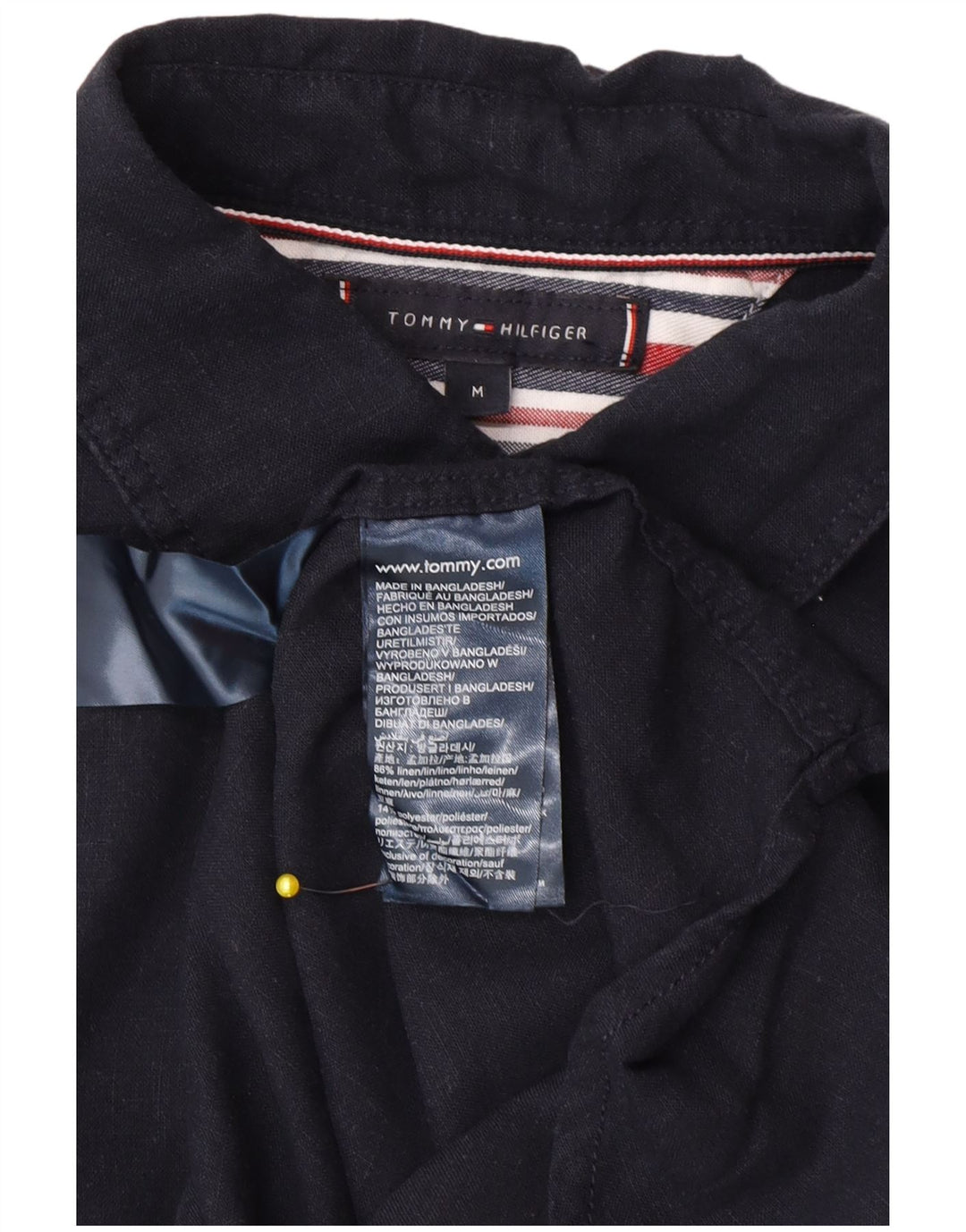 Cămașă cu mânecă scurtă Tommy Hilfiger pentru bărbați, in albastru marin mediu