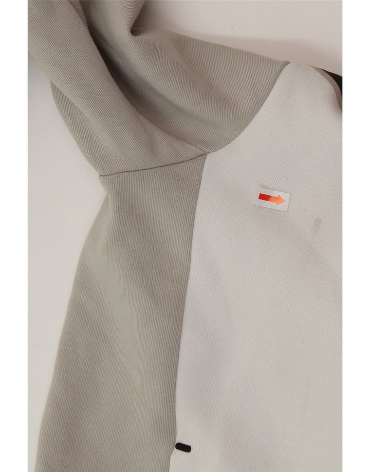 Pulover NIKE pentru băieți, cu fermoar, 13-14 ani, XL, bumbac color bloc, gri