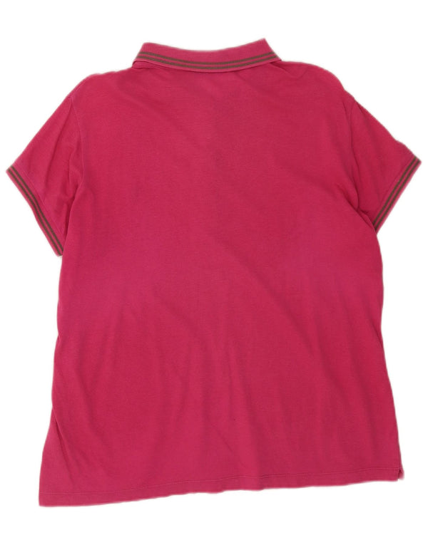 Tricou polo pentru femei Trussardi Jeans UK 18 XL roz