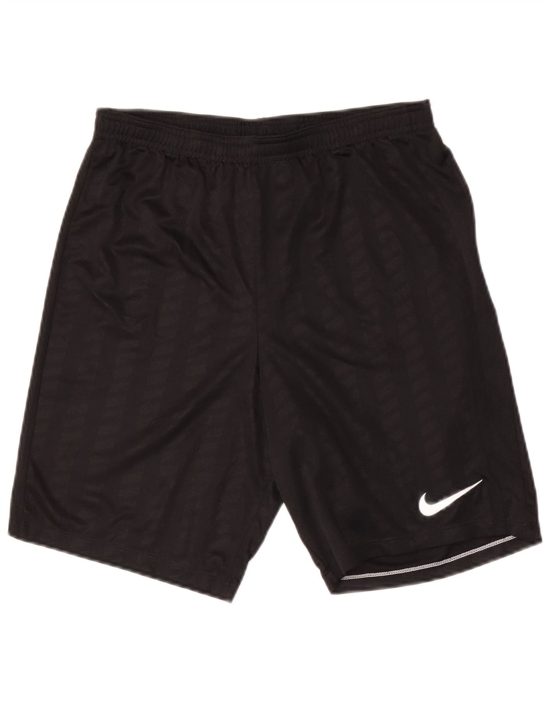 Pantaloni scurți sport Nike Dri Fit pentru bărbați, poliester cu dungi medii, negre