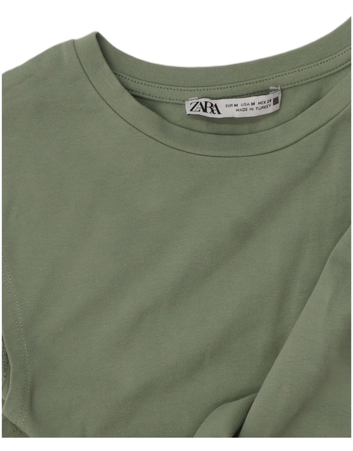 Top cu vestă pentru femei Zara UK 12 Medium Green
