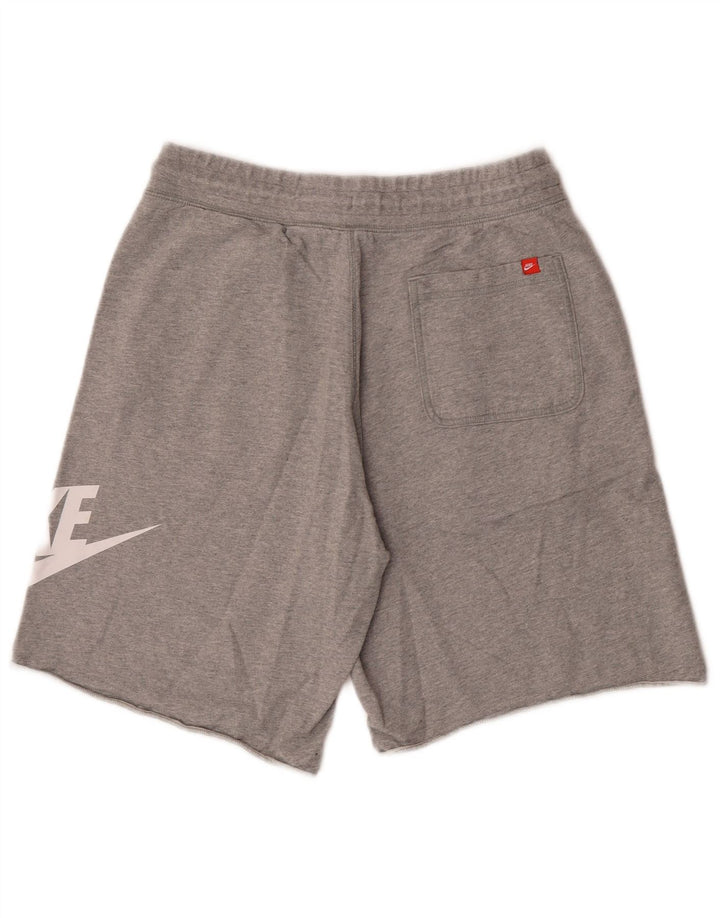 Pantaloni scurți sport grafic Nike pentru bărbați, mari, gri, bumbac