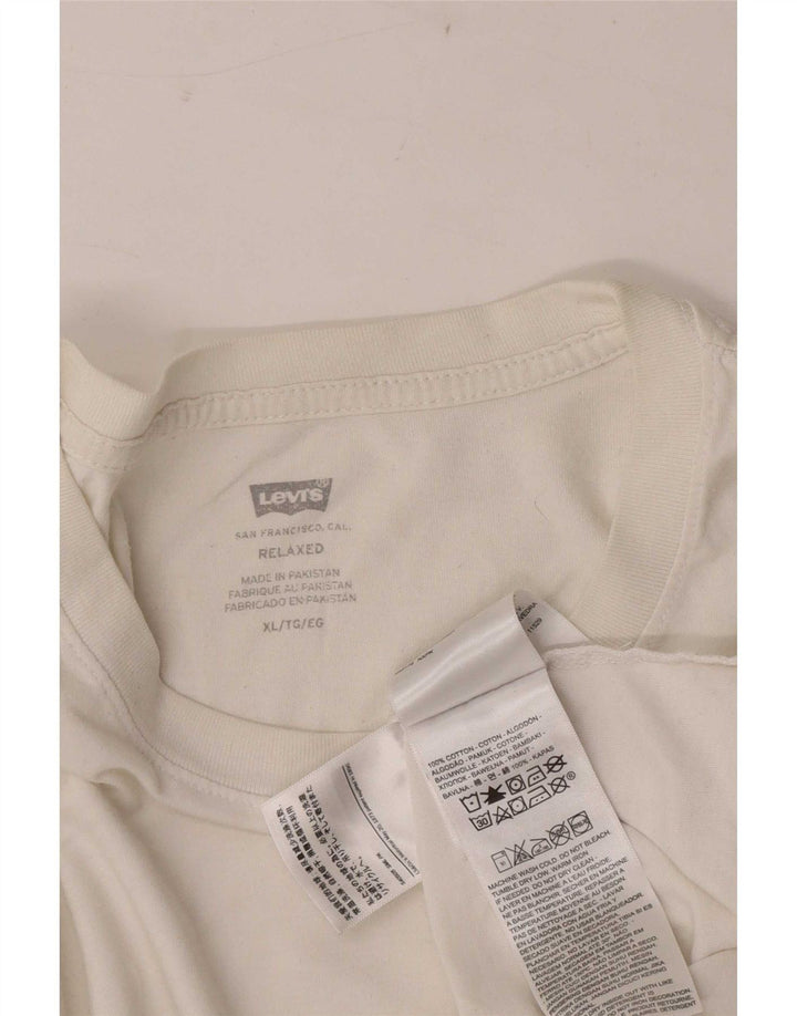 Tricou grafic pentru bărbați Levi's Top XL Bumbac alb