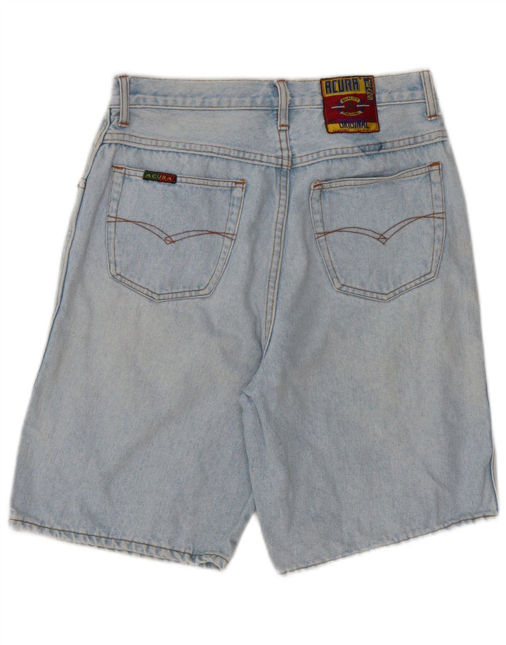 Pantaloni scurti din blugi pentru femei VINTAGE W29, bumbac albastru mediu
