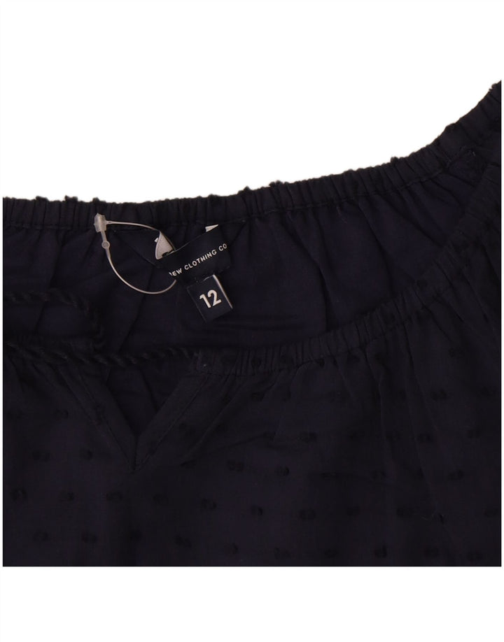 Crew Clothing Rochie schimbătoare pentru femei UK 12 Medium Bleumarin pete