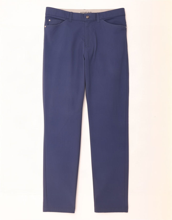 Pantaloni casual subțiri pentru bărbați Adidas W32 L30 poliamidă albastră