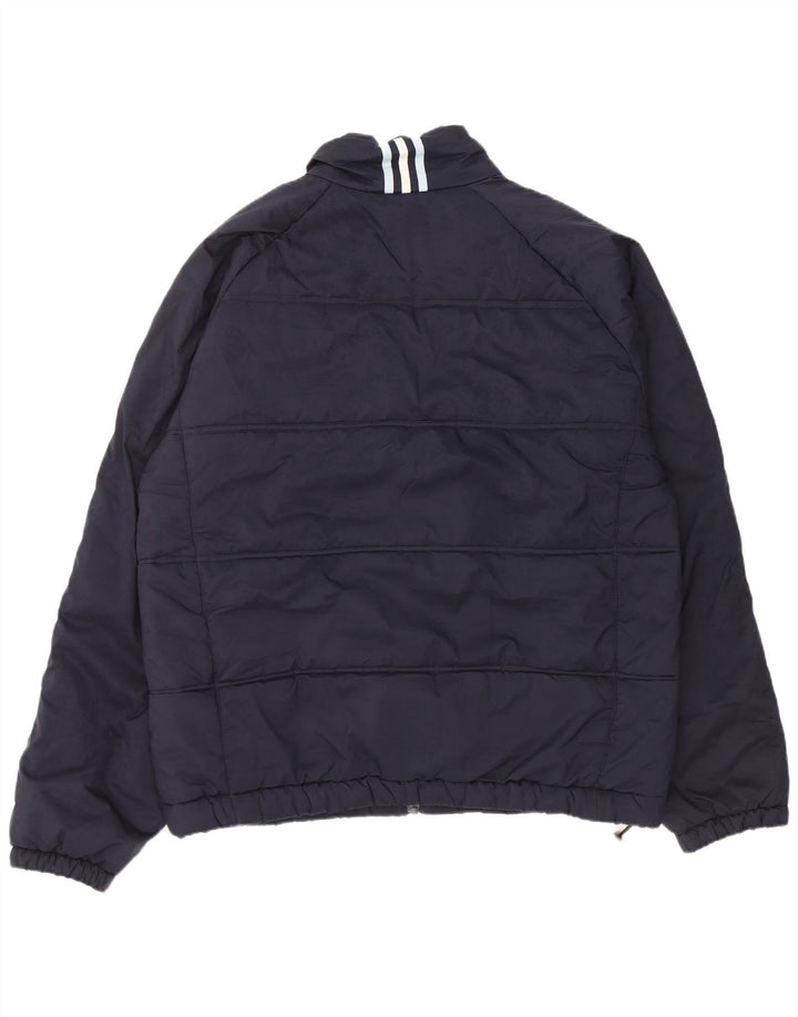 Jachetă căptușită pentru bărbați Adidas UK 42 XL bleumarin poliester