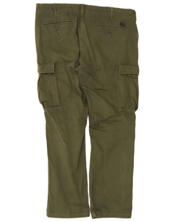 Pantaloni cargo drepti pentru bărbați Timberland W38 L31 bumbac kaki