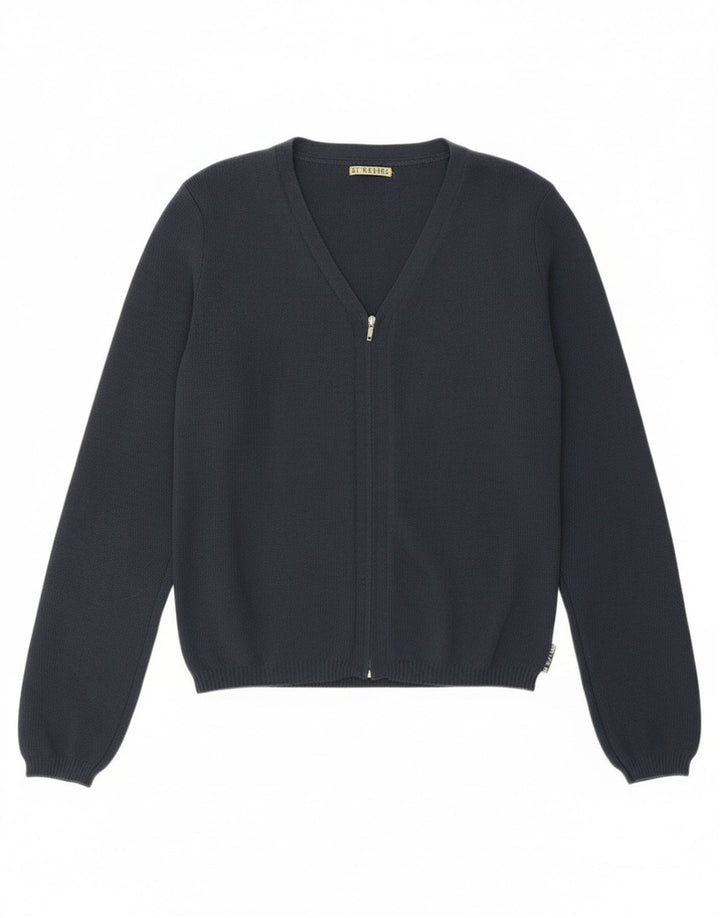 Pulover Playlife cardigan crop pentru femei UK 12 Medium Bleumarin Poliamidă