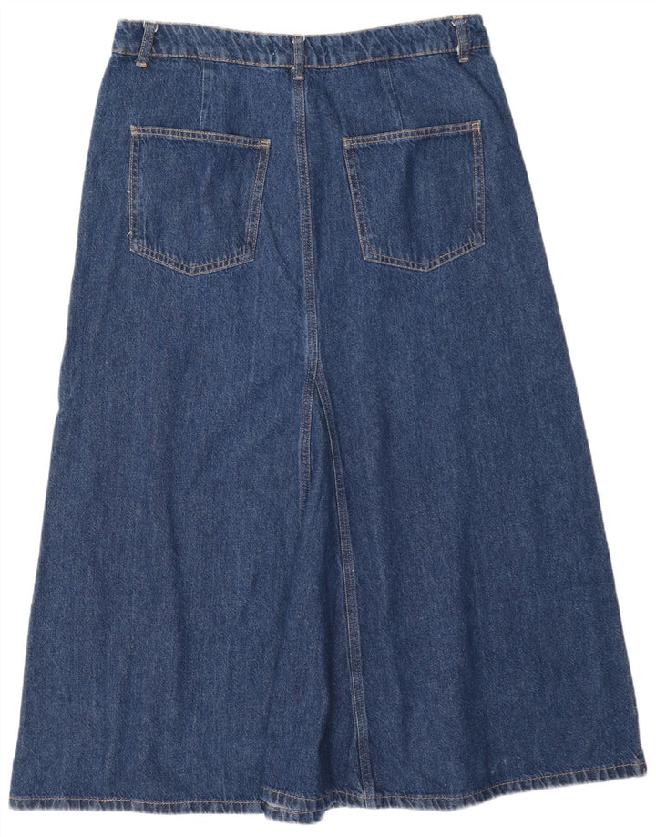 Fusta de blugi pentru femei Zara mare W30 albastru