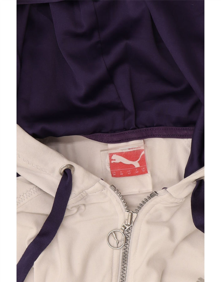 Pulover Puma pentru femei, cu fermoar, UK 12 Medium White Colorblock