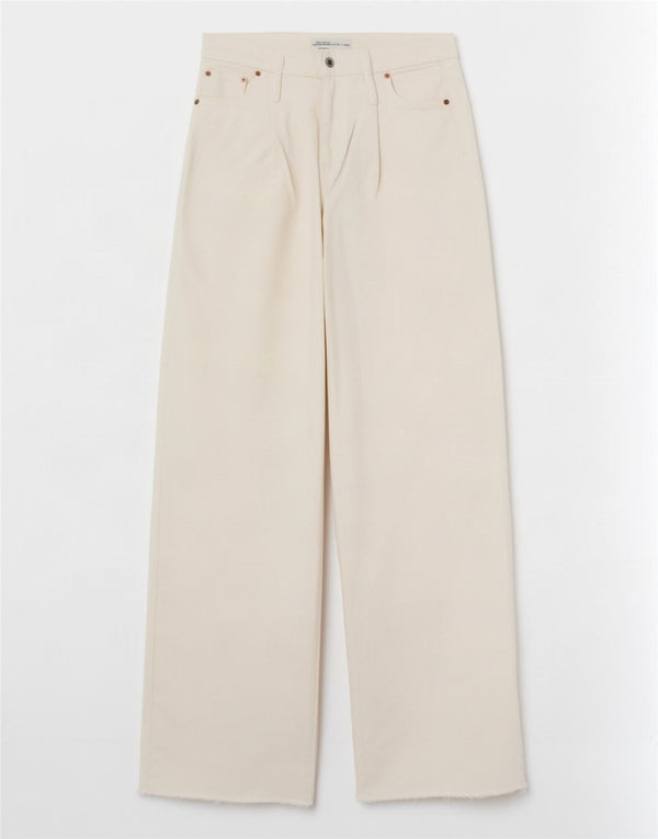 Blugi Zara femei cu talie înaltă cu picioare largi EU 36 XS W26 L32 bumbac alb