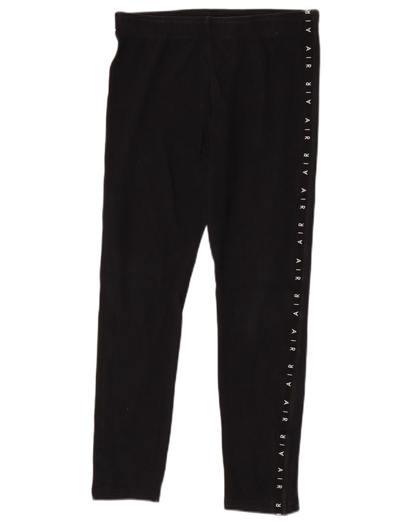 Leggings grafic pentru fete Nike 13-14 ani XL bumbac negru